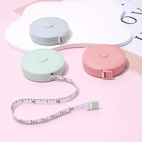 1.5m Portable Soft Tape Measure for Students, Sewing, Clothing, Auto Retract, Compact & Durable