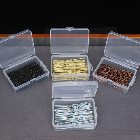 50pcs Metal U-Shaped Hair Clips Wedding Bridal Bobby Pins Waved Hairpins Women Headwear Hairstyle Accessories