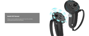 10-in-1 Silicone Controller Case for Meta Quest 3/3s, Grip Protector & Battery Cover, VR Headset Accessories
