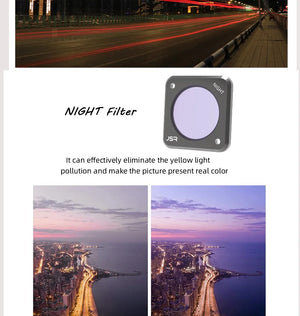 Camera Lens Filters for DJI Osmo Action 2: Aluminum UV, CPL, ND, NDPL, Night Filters Accessories