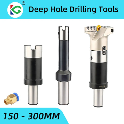 Drill Connecting Rod Extension Holder 150/200/250/300mm Internally Cooled Tool CNC Lathe Drilling Bits