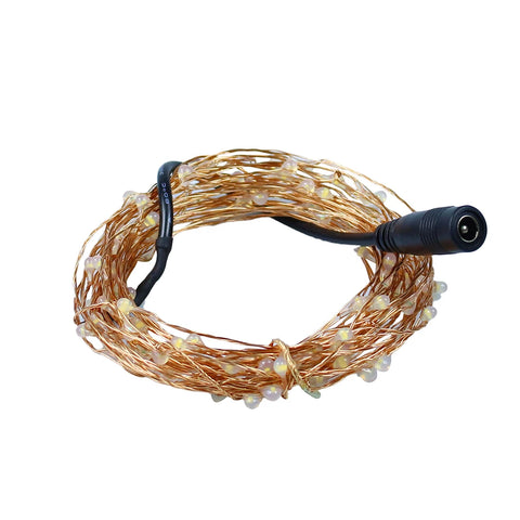 DC12V LED String Lights Flexible Copper Wire 10-50m Decorative Starry Fairy Lights for Christmas Party Festival Outdoor Indoor Decor