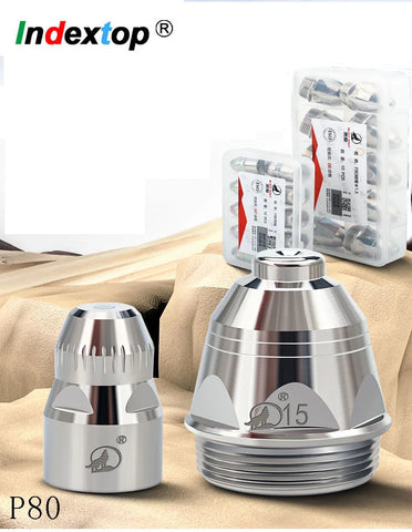 10pcs Plasma Cutting Torch Tips P80 Electrode Nozzle 1.1-1.7mm for CNC LGK 60A-100A