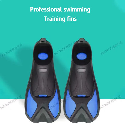 Beginner Swim Training Fins - Multicolor Diving Flippers for Pool Exercises