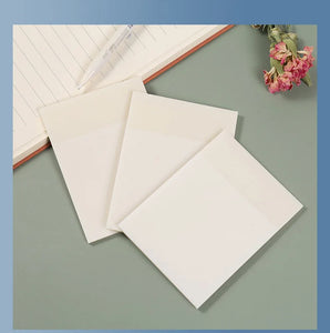 100 Sheets Clear Sticky Notes Pad - Transparent Note Paper for School & Office Stationery