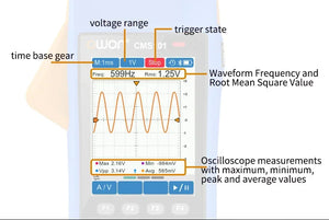 1000A AC/DC Current Clamp Ammeter Digital Oscilloscope with Bluetooth Recorder and Multifunction Tester