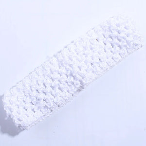 10 Pack 4cm Crochet Elastic Hairbands - Knit Headbands for Women Accessories