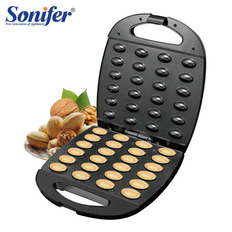 Electric Walnut Cake Waffle Maker 24-Hole Non-stick Iron Pan Kitchen Breakfast Appliance