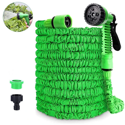 Expandable Garden Hose 25-200ft High Pressure for Lawn & Car Cleaning