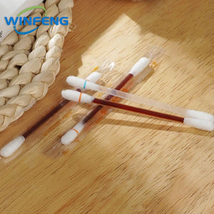 100pcs Disposable Alcohol Swabs & Iodine Cotton Sticks First Aid Kit for Wound Cleaning Antibacterial Care