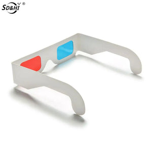 10 Pack Universal 3D Glasses Red Blue Cyan Anaglyph Cardboard for Movies