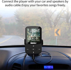 Portable Bluetooth MP3 Music Player Clip with Screen, FM, Recording, Clock, Pedometer Radio