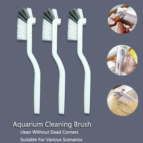 Aquarium Algae Scrubber Kit - Nylon Brush Set with Various Packs