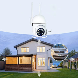 1080p Wireless Home Security Camera, 360° Smart Monitor, Night Vision, Remote Intercom, A7 HD Surveillance