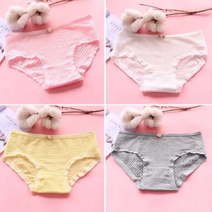 10-Pack Teen Cotton Underwear Girls Solid Colors Ages 10-16 Kids Panties