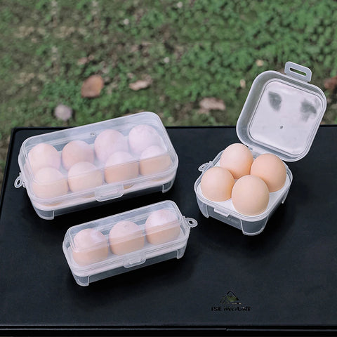 Durable Egg Holder, 3/4/8 Slots, Portable Storage for Camping & Picnic