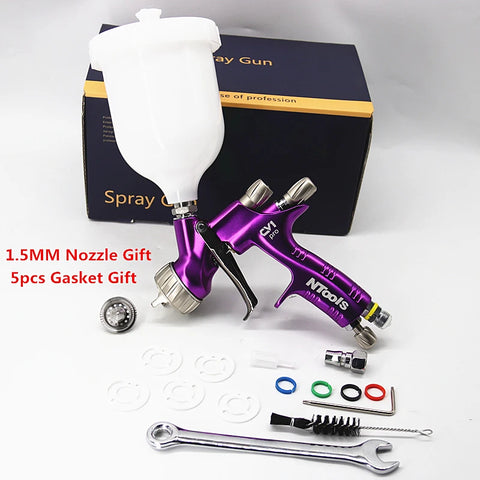 Car Paint Spray Gun LVLP 1.3/1.5mm Nozzle for Auto Repair & Airbrush Painting