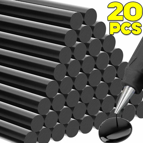 Black Hot Melt Glue Sticks 7/11mm for Car Dent Repair & DIY Crafts - Strong Adhesive