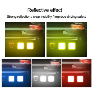 1-50pcs Safety Reflective Waterproof Tape High Visibility for Night Riding Walking and Cars