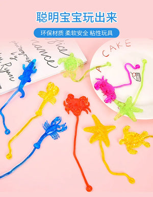10-Pack Sea Animal Stretchy Toys - Party Favors & Classroom Prizes for Kids