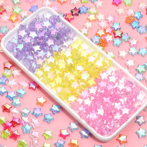 100pcs AB Color Star Acrylic Beads for DIY Jewelry Making Necklace Bracelet Spacer Charms