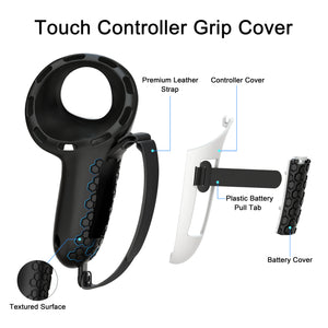 10-in-1 Silicone Controller Case for Meta Quest 3/3s, Grip Protector & Battery Cover, VR Headset Accessories