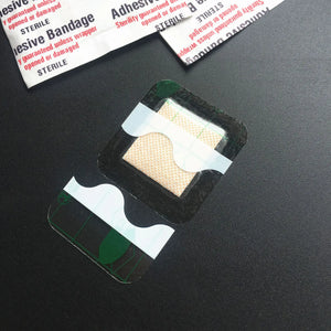 100pcs Waterproof Transparent Square Bandages 38x38mm - Adhesive Wound Plaster Dressing