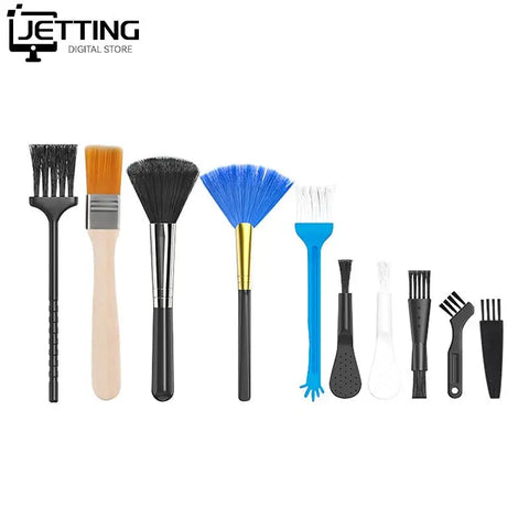 10-Piece PC Laptop Keyboard Cleaning Brush Kit - Dust Cleaner for Car, Phone, Shaver & Household Accessories