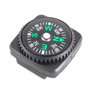 10-Pack Mini Wristband Compass Set - Portable Outdoor Hiking Camping Survival Navigation Tool