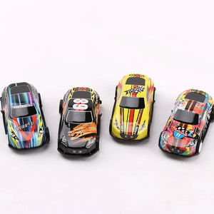 10-Pack Mini Diecast Toy Cars Set - Kids Vehicles, Party Favors, Collectibles