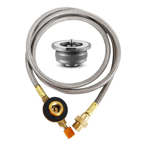 Camping Stove Gas Adapter Converter for Butane - Outdoor Cooking Accessory