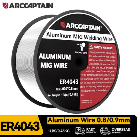 Aluminum Mig Welding Wires ER4043 0.8/0.9mm 1 lb Spool for Welding Machines