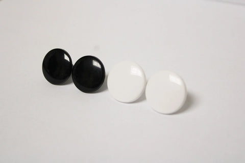 40pc Black & White Safety Eyes with Washers for Craft Dolls & Plush Toys