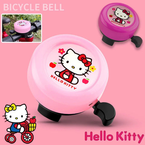 Cute Kitty Bicycle Bell for Kids - Cartoon Bike Horn Safety Accessory for MTB & Scooters
