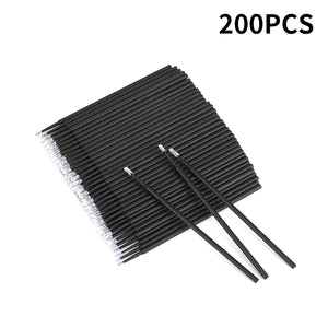 100-Pack Disposable Micro Brushes for Eyelash Extensions & Makeup