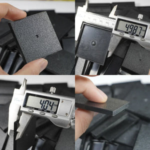 10-Pack 50mm Square Miniature Bases for Tabletop Wargames Models