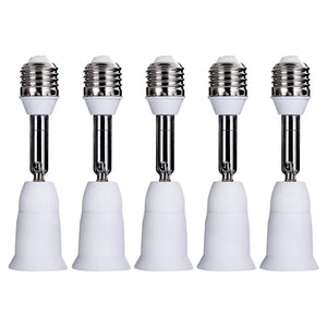 10-Pack E27 LED Bulb Holder Extension Adapter Socket Converter Screw Base