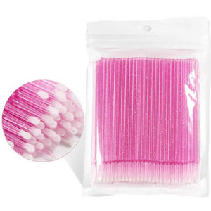 100-Pack Disposable Mascara Wands for Lash Extensions & Makeup