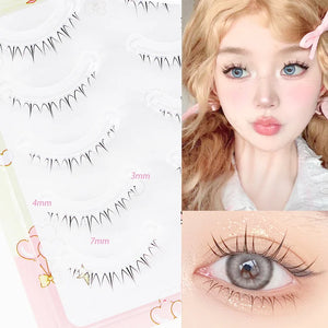10-Pack Dramatic Volume False Eyelashes Set 5-7mm + Applicator