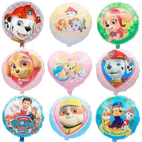 10-Pack 18" Paw Print Balloons for Baby Shower, Party, Pet-Themed Decor