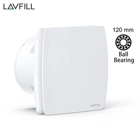 230V 5" 120mm Bathroom Exhaust Fan Wall/Ceiling Mount Ball Bearing Motor with Backdraft Valve