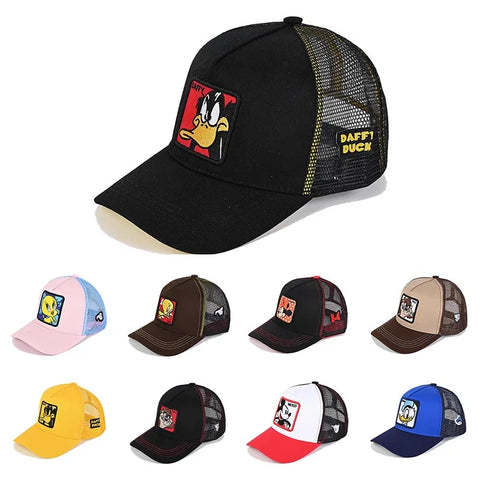 Anime Bunny Taz Duck Snapback Cap Cotton Mesh Hat Baseball Cap Men Women Hip Hop Trucker Dad Hat