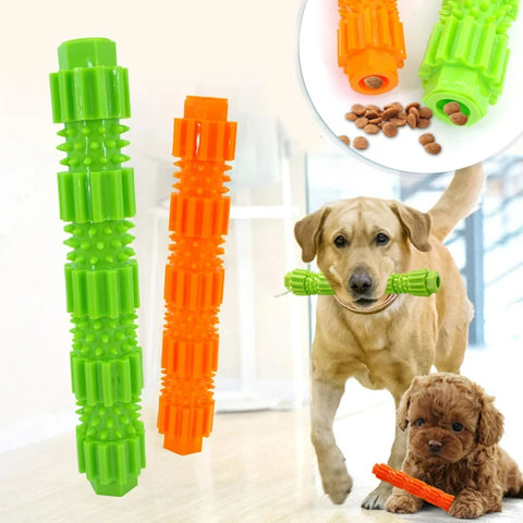 Dog Teeth Cleaning Chew Toy & Treat Dispenser for Dogs - Durable Pet Toy for Small/Medium Breeds