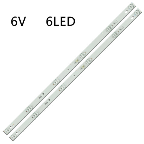 6V LED Strip Backlight for 32" TV Models LED32D2930, PPTV32C2, L32F3301B, 32D100, 32S301, 32S305, Y32F1B, L32P2