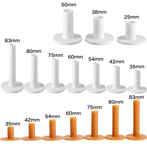 Durable Rubber Golf Tees for Practice Mat - Multiple Sizes for Driving Range Training