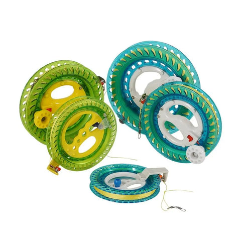 200m Blue Kite Reel with Handle for Kids & Adults - Outdoor Flying Tool
