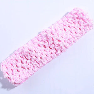 10 Pack 4cm Crochet Elastic Hairbands - Knit Headbands for Women Accessories