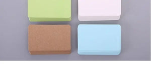100pcs Kraft Blank Business/Message Cards - Thank You, Bookmark, Label, Learning Cards, Writing Paper