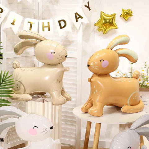 3D Bunny Balloon Party Decorations for Kids' Birthdays & Baby Showers