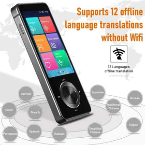 Instant Translator Device with 137 Languages, Real-Time Voice & Text Translation, 16 Offline Supported